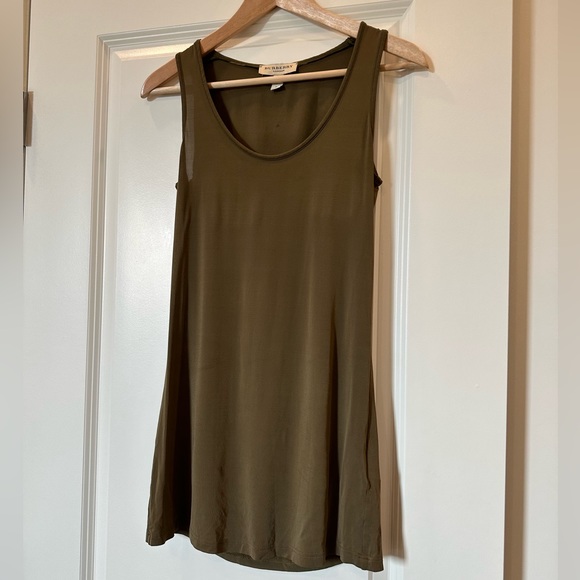 Burberry London Olive Viscose Tank xs/s - Picture 1 of 5